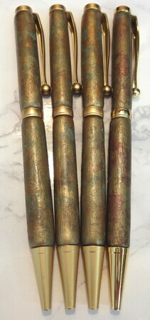 Antiqued brass