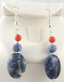 Blue jean sunshine earrings