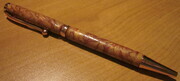 Copper and gold slimline pen