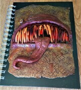 Creepy "monster mouth" journal inspired by Ace of Clay