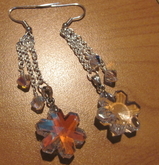 Crystal snowflake earrings