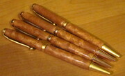 Faux burlwood pens