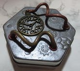 Hexagonal steampunk tin