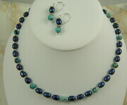 Iris pearl necklace set