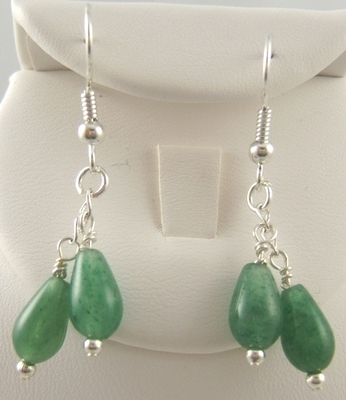 Aventurine dangle earrings