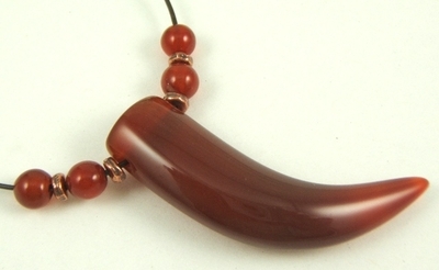 Carnelian wolf tooth