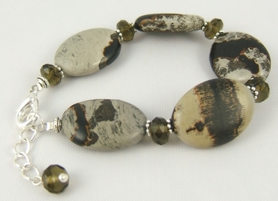 Coffee bean jasper bracelet