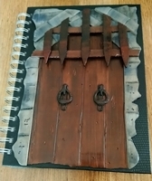 Medieval castle door with portcullis