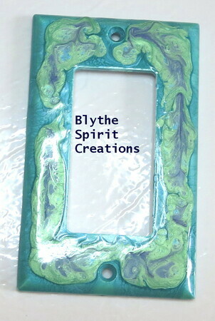 Mystical Garden Painted lightswitch cover