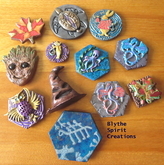 One-of-a-kind, handmade fridge magnets