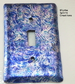 Peacock lightswitch cover