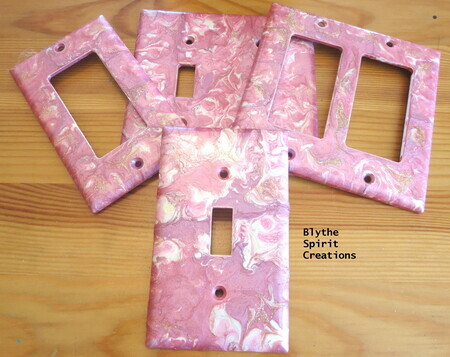 Pretty in pink lightswitch covers