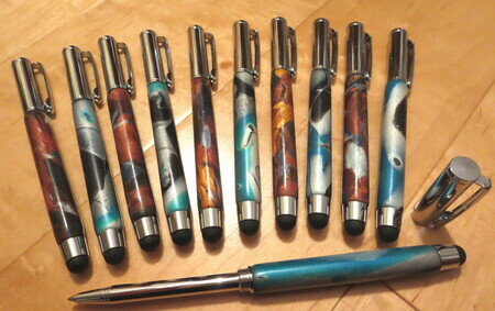 Telescoping stylus/pens
