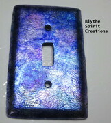 Starry, starry night blue and purple light switch cover